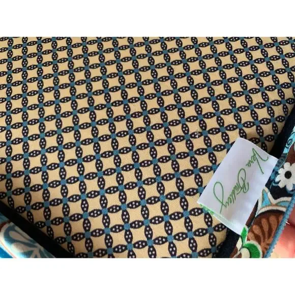 Vera Bradley 12" mini Laptop  Hard Case w/Shoulder Strap in Bali Blue EUC - Picture 8 of 11